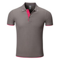 High Quality Fashion Unisex Two-Tone Short Sleeve Polo